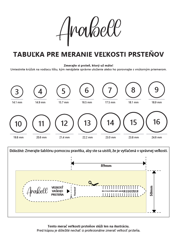 Ako zistiť správnu veľkosť prsteňa?