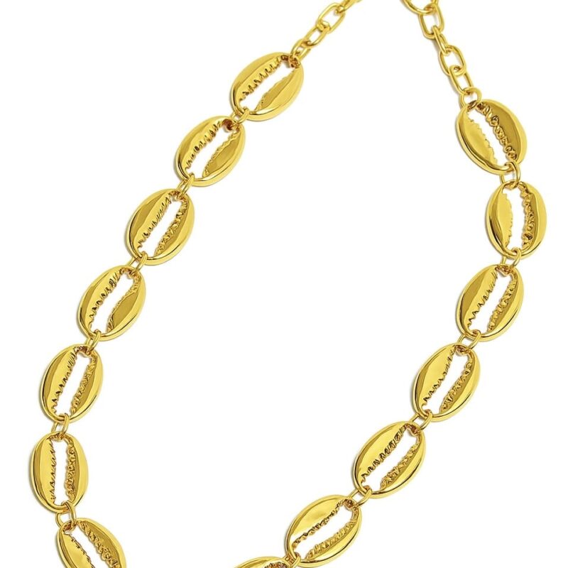 Dámsky set náhrdelníka a náušníc s čerešňou z chirurgickej ocele pozlátenej 18K zlatom, dĺžka 40cm + 5cm (N023)