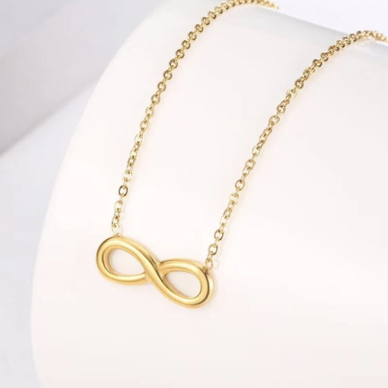 Dámsky set náhrdelníka a náušníc s čerešňou z chirurgickej ocele pozlátenej 18K zlatom, dĺžka 40cm + 5cm (N030)